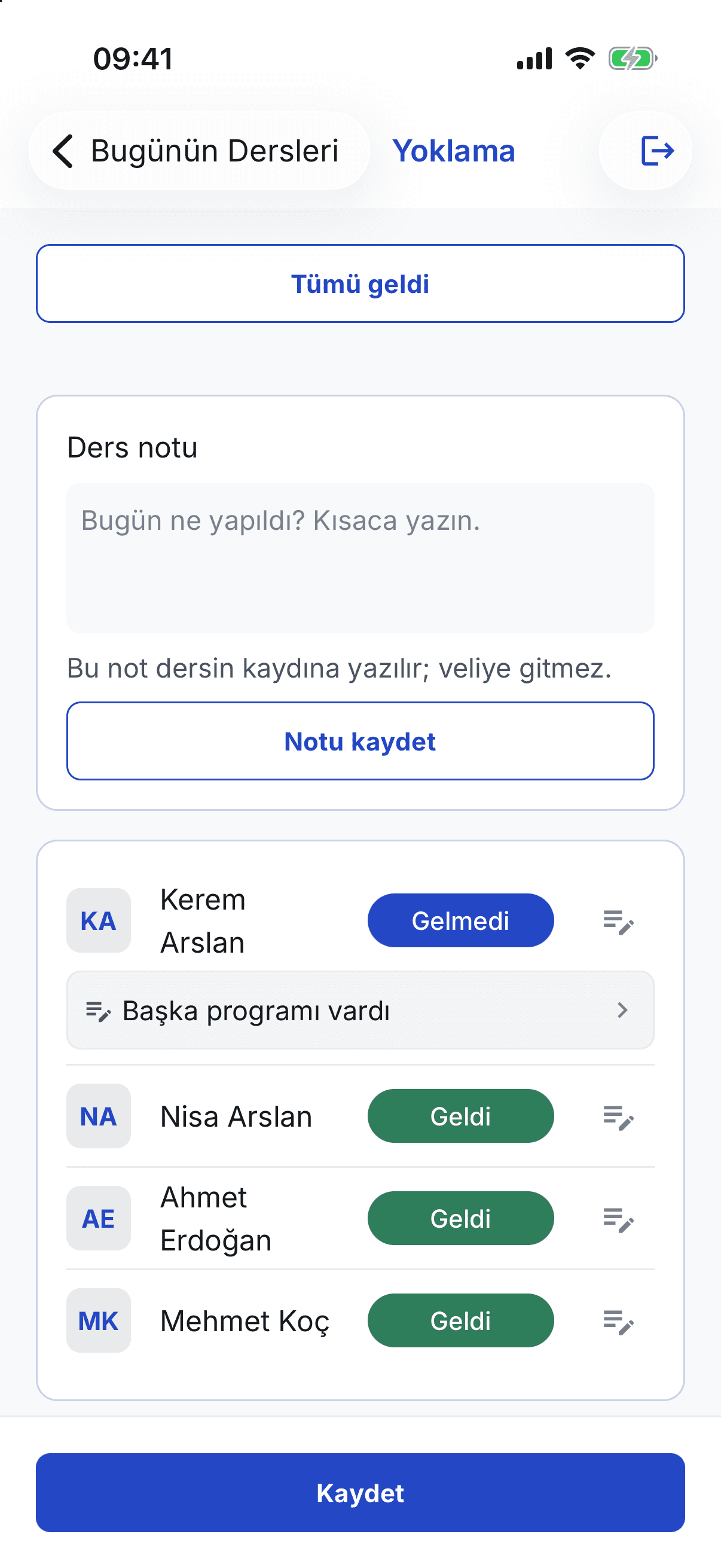 Offline field attendance